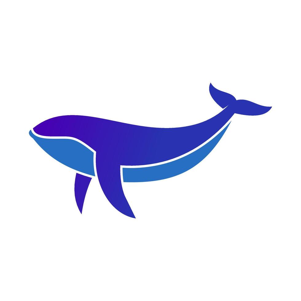 blue whale logo vector