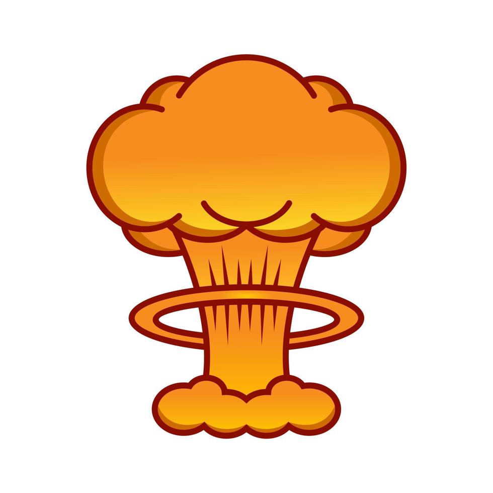 mushroom nuclear explosion vector
