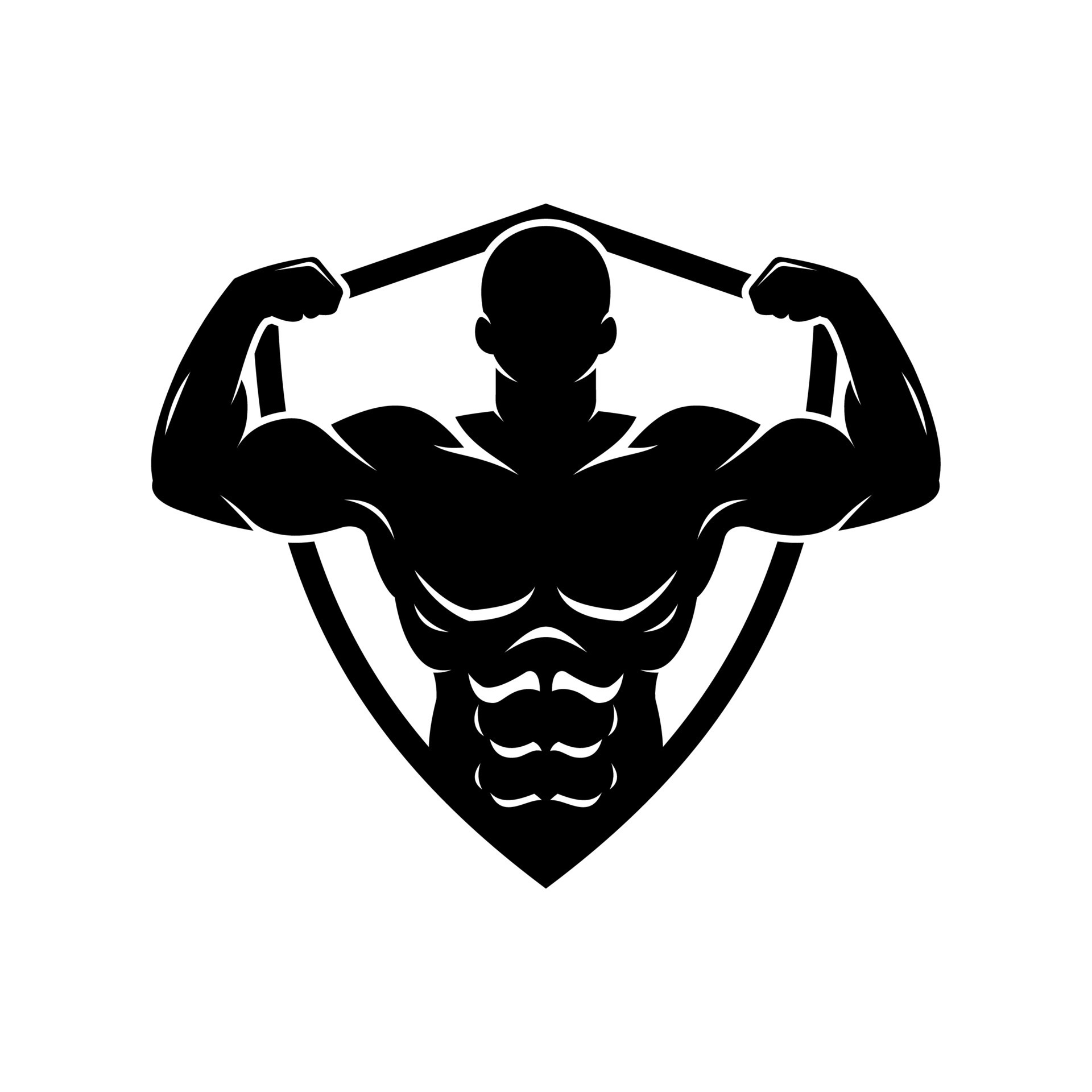 bodybuilding vector logo 8222655 Vector Art at Vecteezy
