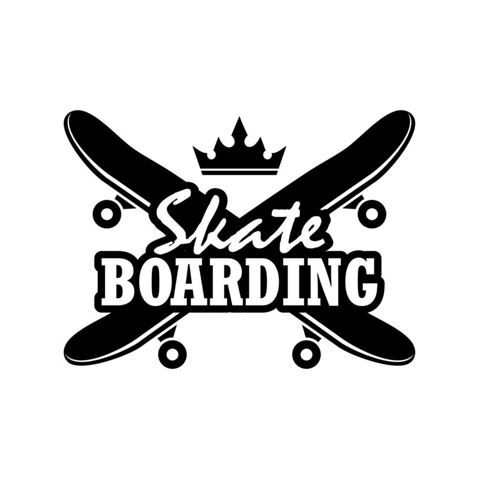 logotipo de vector de skate