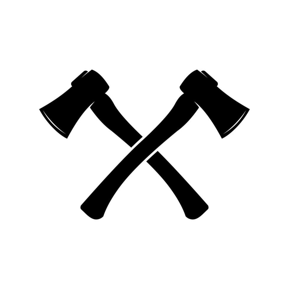 cross ax icon vector