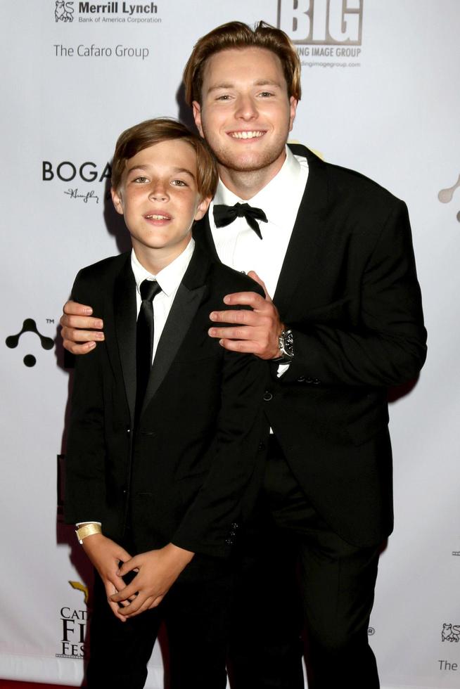 LOS ANGELES  SEP 19 - Rhys Becker, Presley Aronson at the Catalina Film Fest at Long Beach  Background Short Red Carpet, at the Scottish Rite Event Center on September 19, 2021 in Long Beach, CA photo