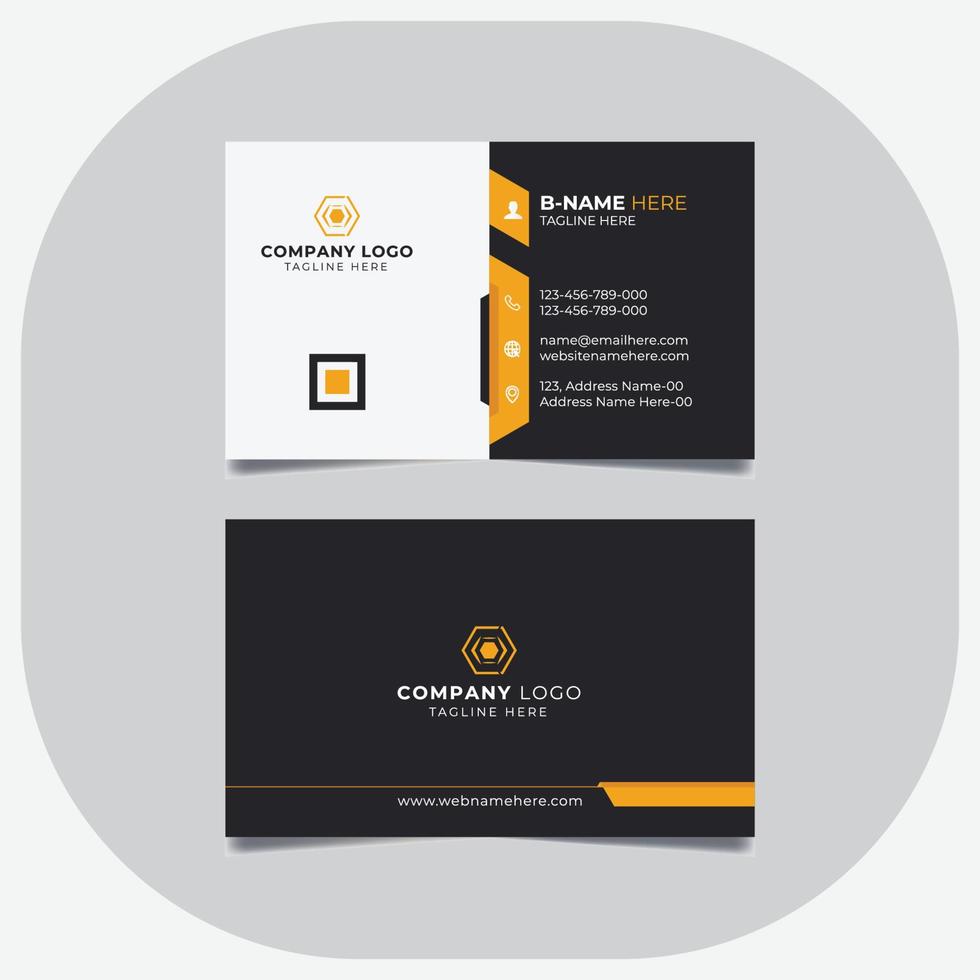 Set of professional modern creative business card design template vector