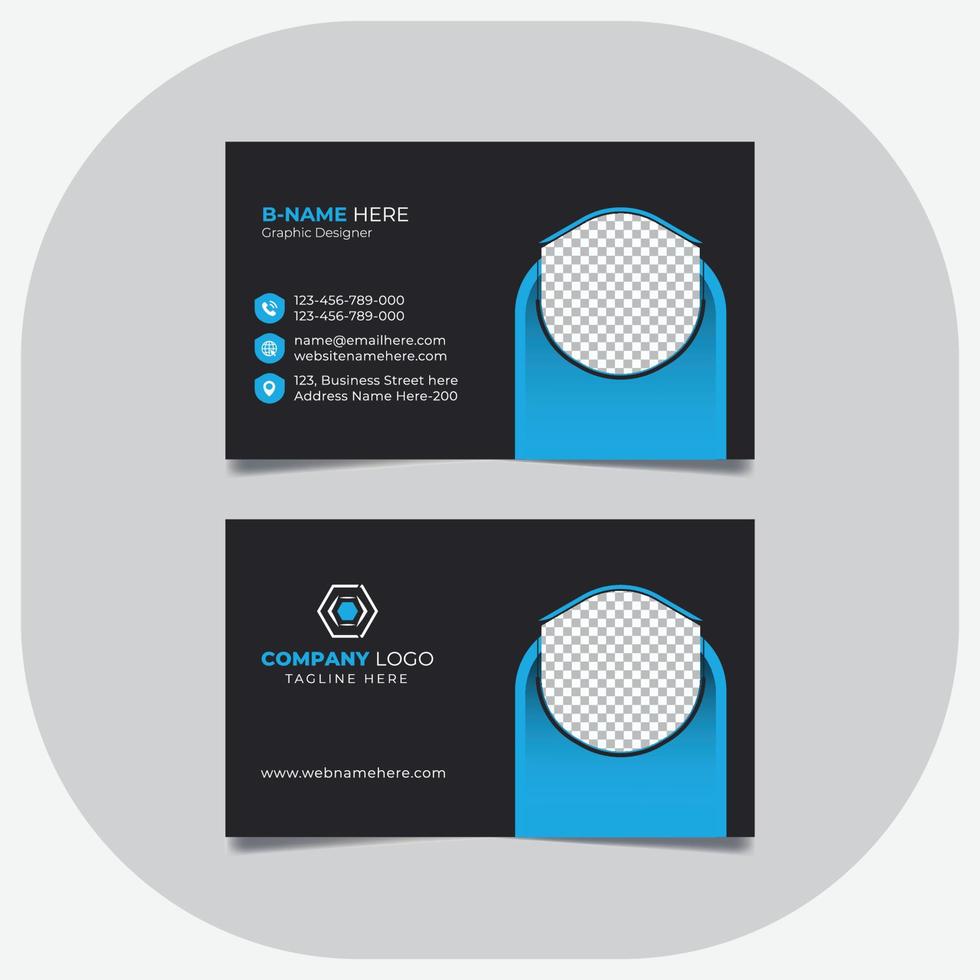 Set of professional modern creative business card design template vector