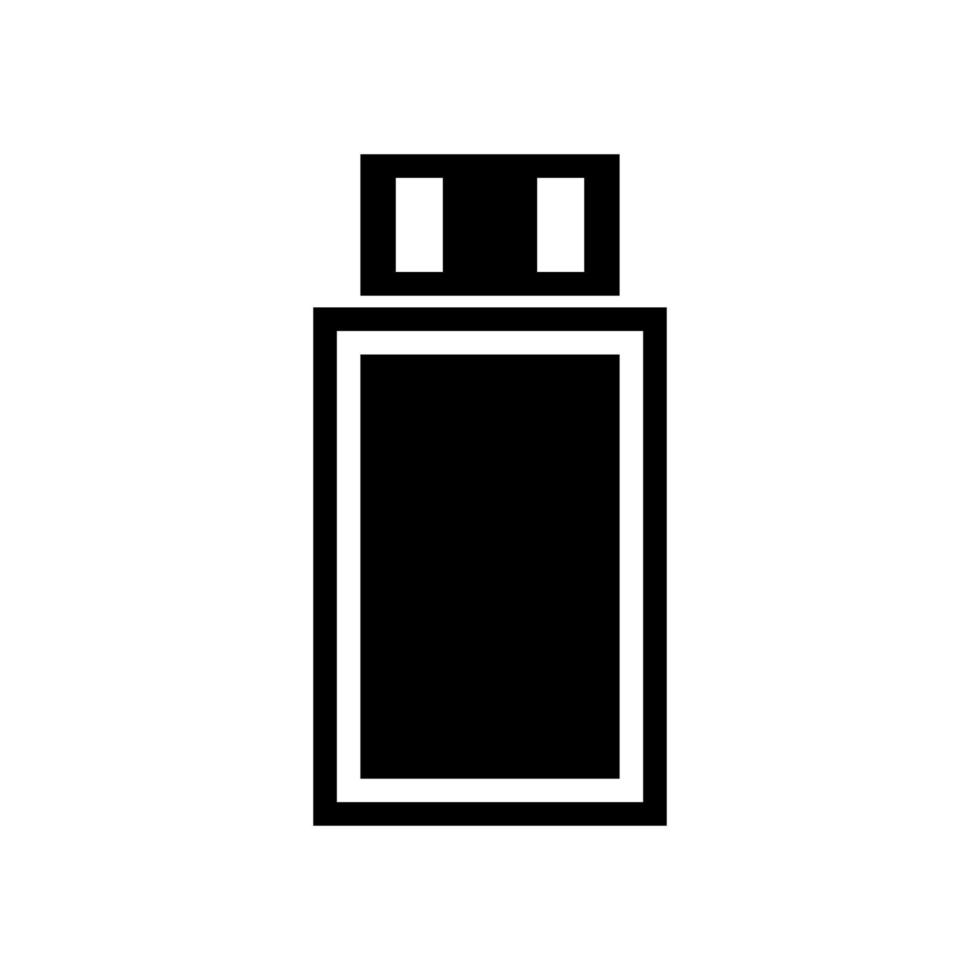 Usb drive illustrated on a white background vector