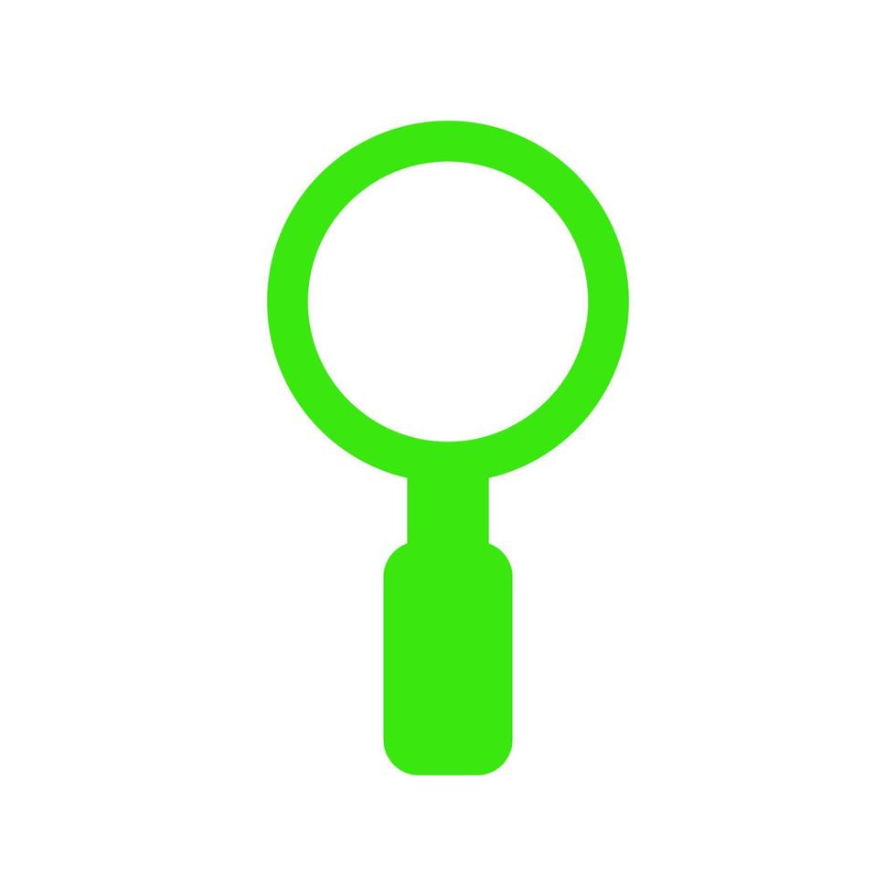 Magnifying glass illustrated on a white background vector