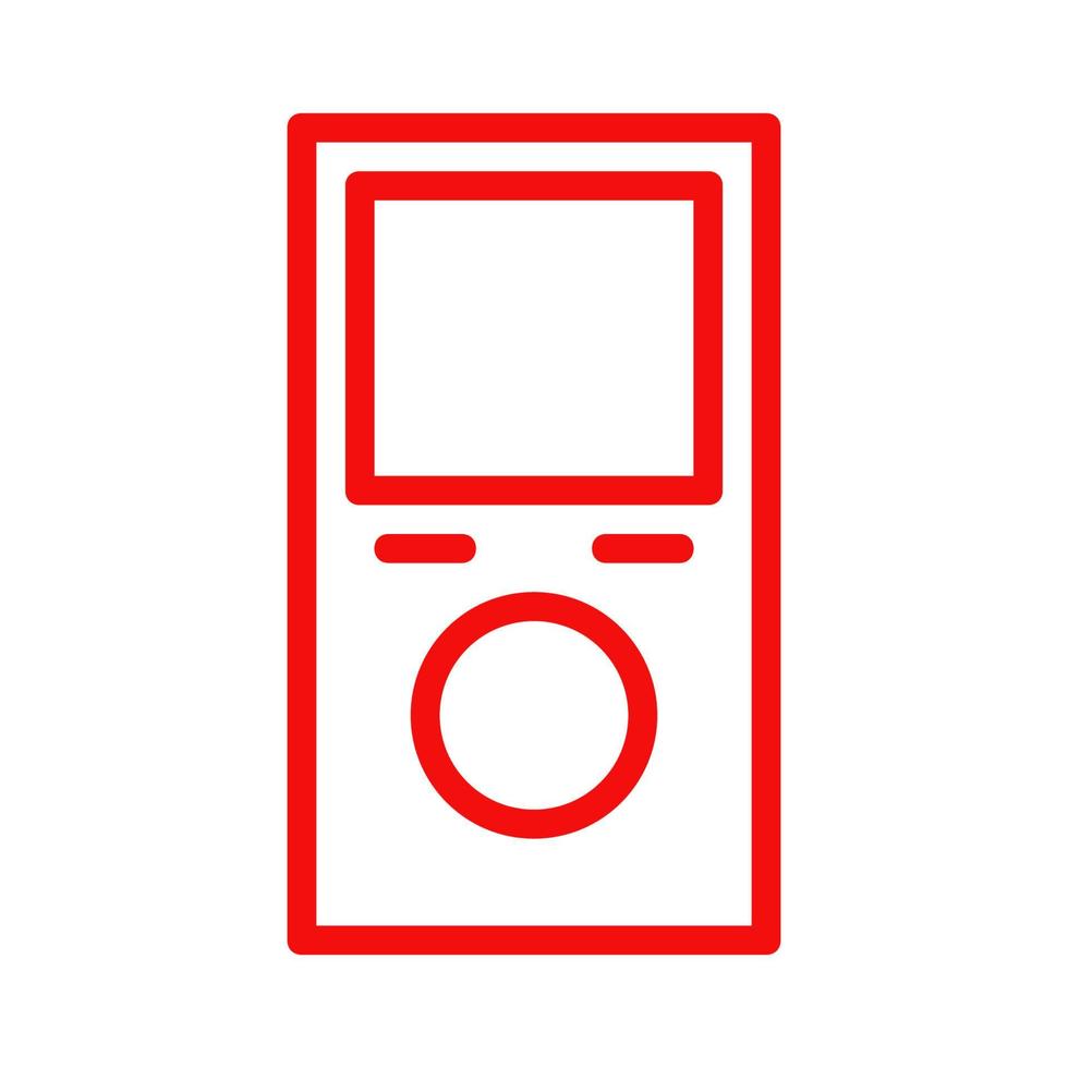 Mp3 player illustrated on a white background vector