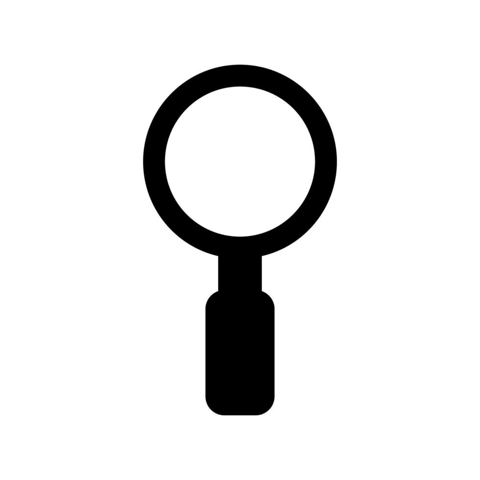 Magnifying glass illustrated on a white background vector