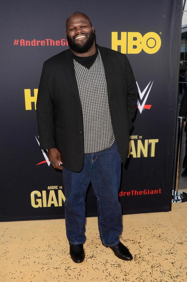 LOS ANGELES   FEB 29 - Mark Henry at the  Andre The Giant  HBO Premiere at the Cinerama Dome on February 29, 2018 in Los Angeles, CA photo