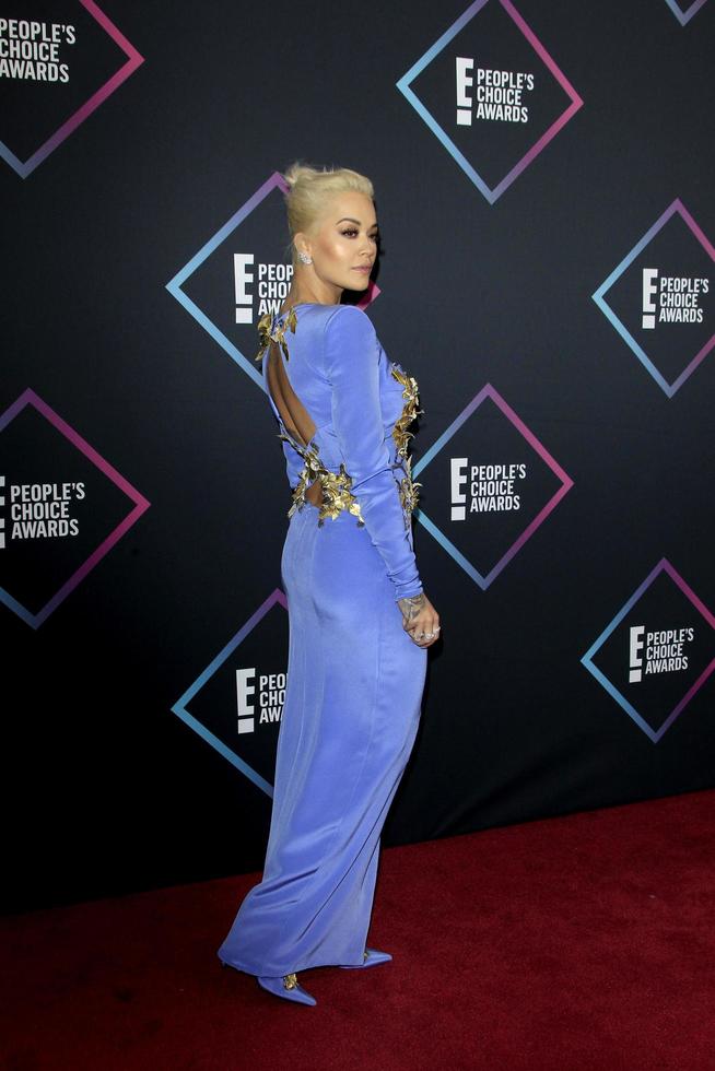 LOS ANGELES   NOV 11 - Rita Ora at the Peoples Choice Awards 2018 at the Barker Hanger on November 11, 2018 in Santa Monica, CA photo