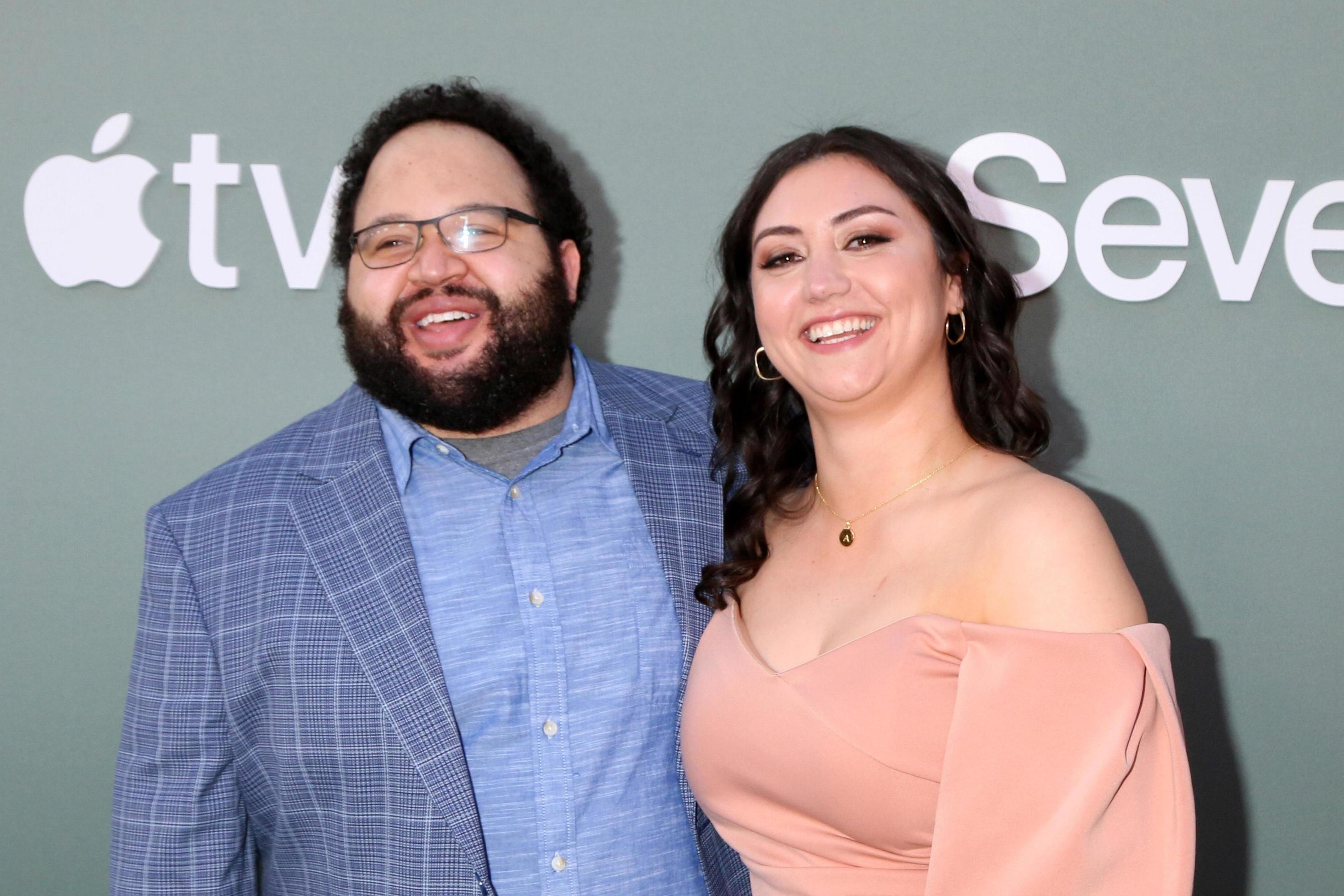 LOS ANGELES APR 8 Zach Cherry, Anabella Tupaj at the Severance Finale