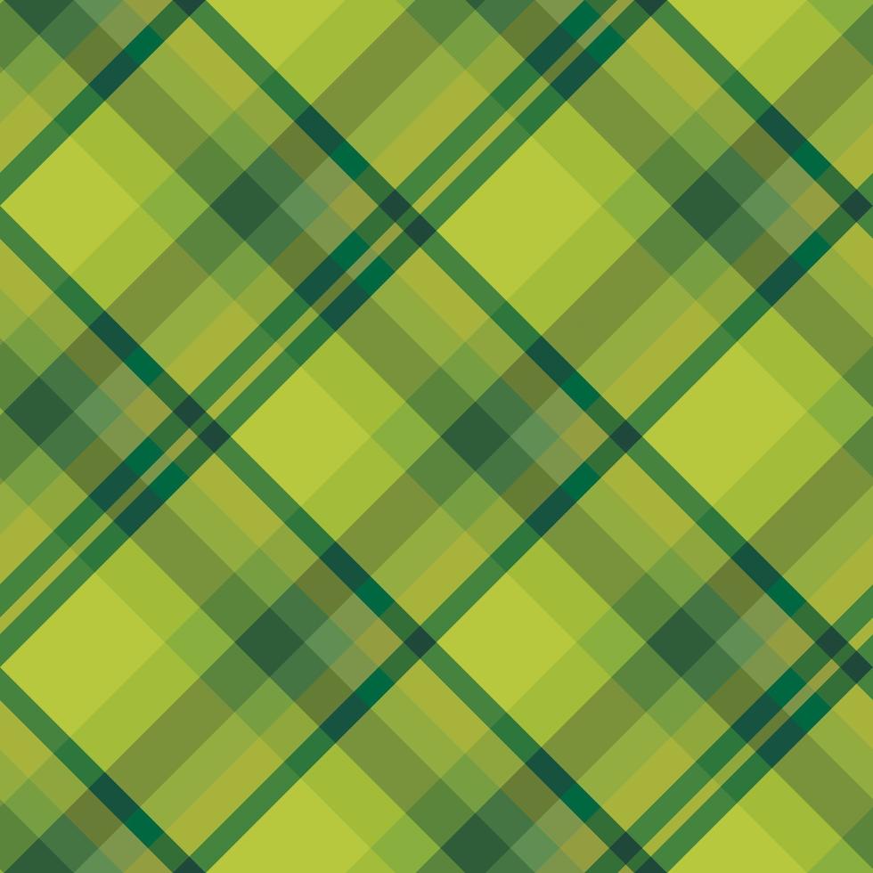 Checkered green background with diagonal stripes. Seamless pattern for your design. vector