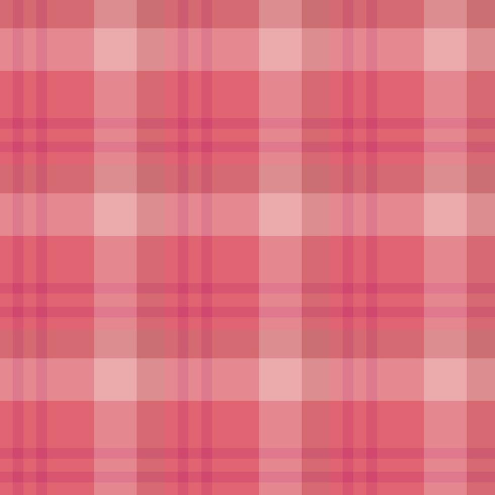 Seamless pattern in cute bright pink and red colors for plaid, fabric, textile, clothes, tablecloth and other things. Vector image.