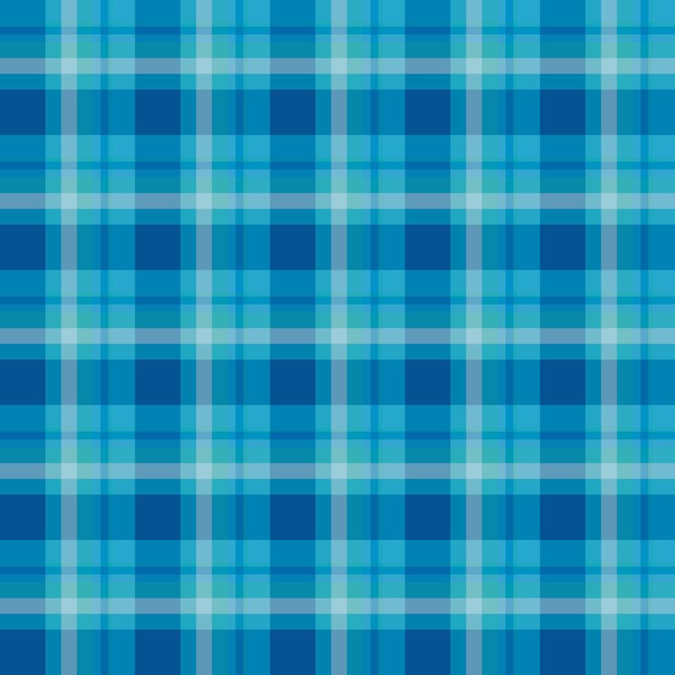 fondo a cuadros en tonos azul y azul cielo. patrón impecable para tela escocesa, tela, textil, ropa, mantel y otras cosas. vector