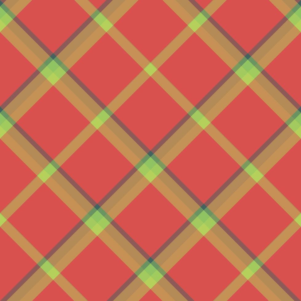 Seamless pattern in creative red and green colors for plaid, fabric, textile, clothes, tablecloth and other things. Vector image.