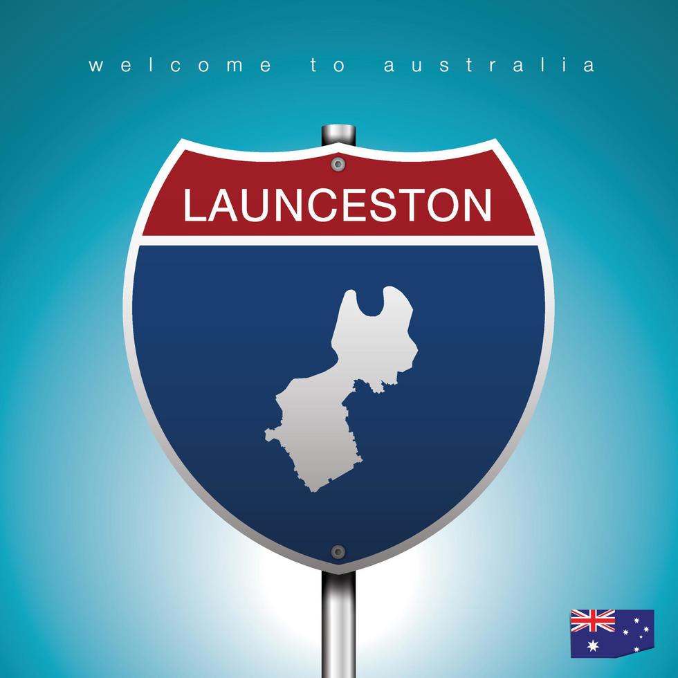 la etiqueta de la ciudad y el mapa de australia al estilo de los carteles americanos. vector
