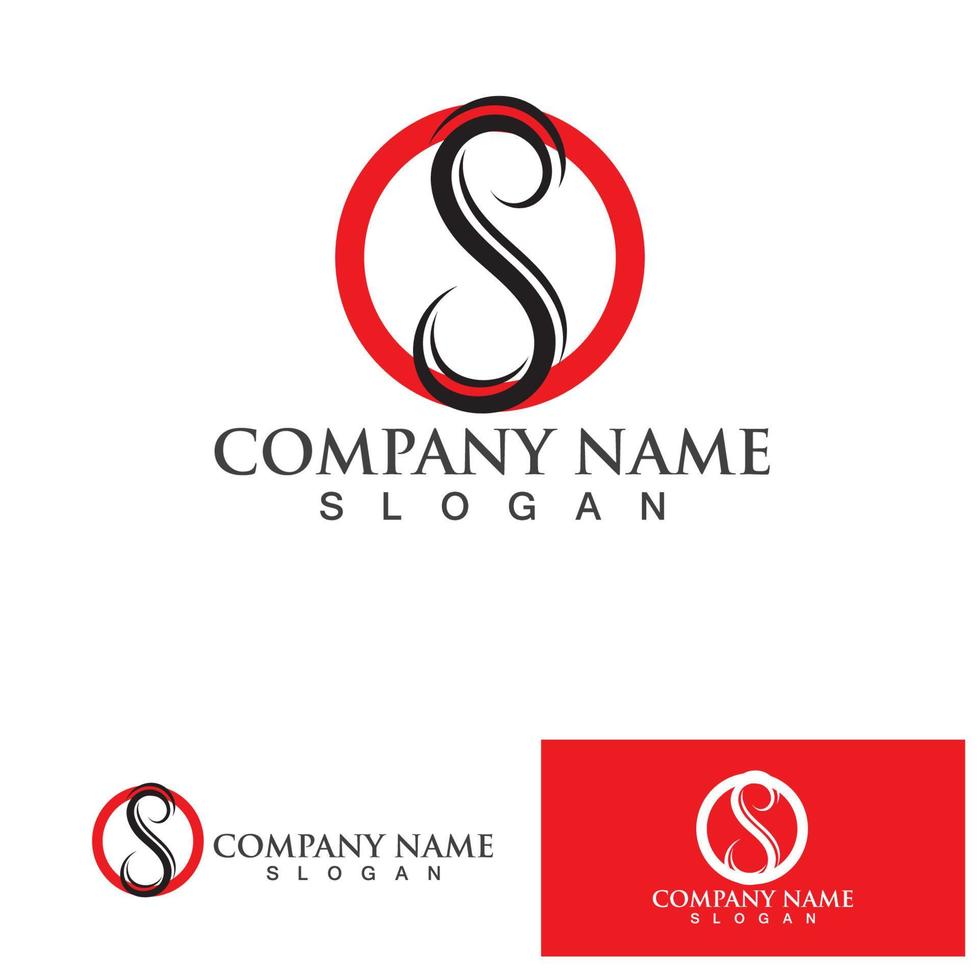 S Business corporate letter logo design vector. vector