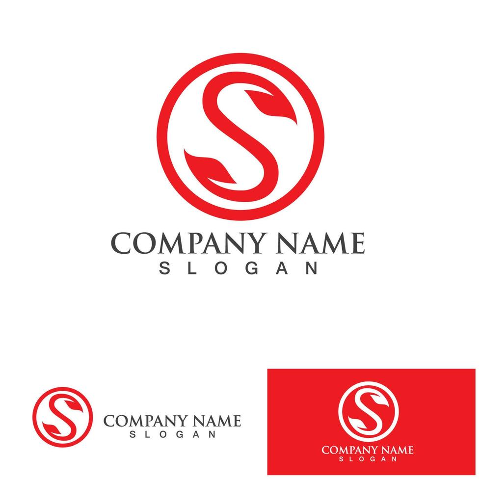 S Business corporate letter logo design vector. vector