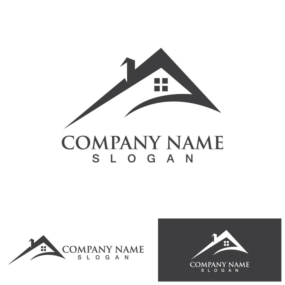 Home and building logo and symbol vector