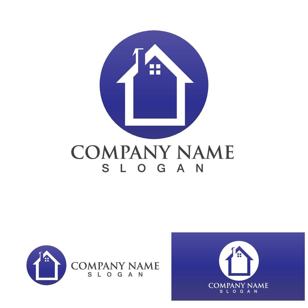 Home and building logo and symbol vector