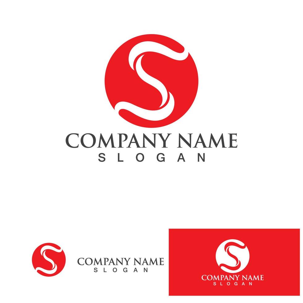 S Business corporate letter logo design vector. vector