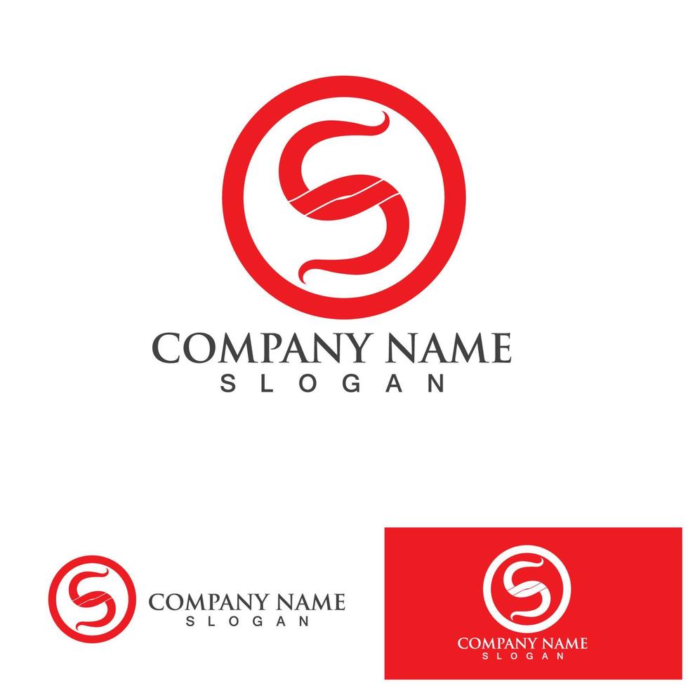 S Business corporate letter logo design vector. vector