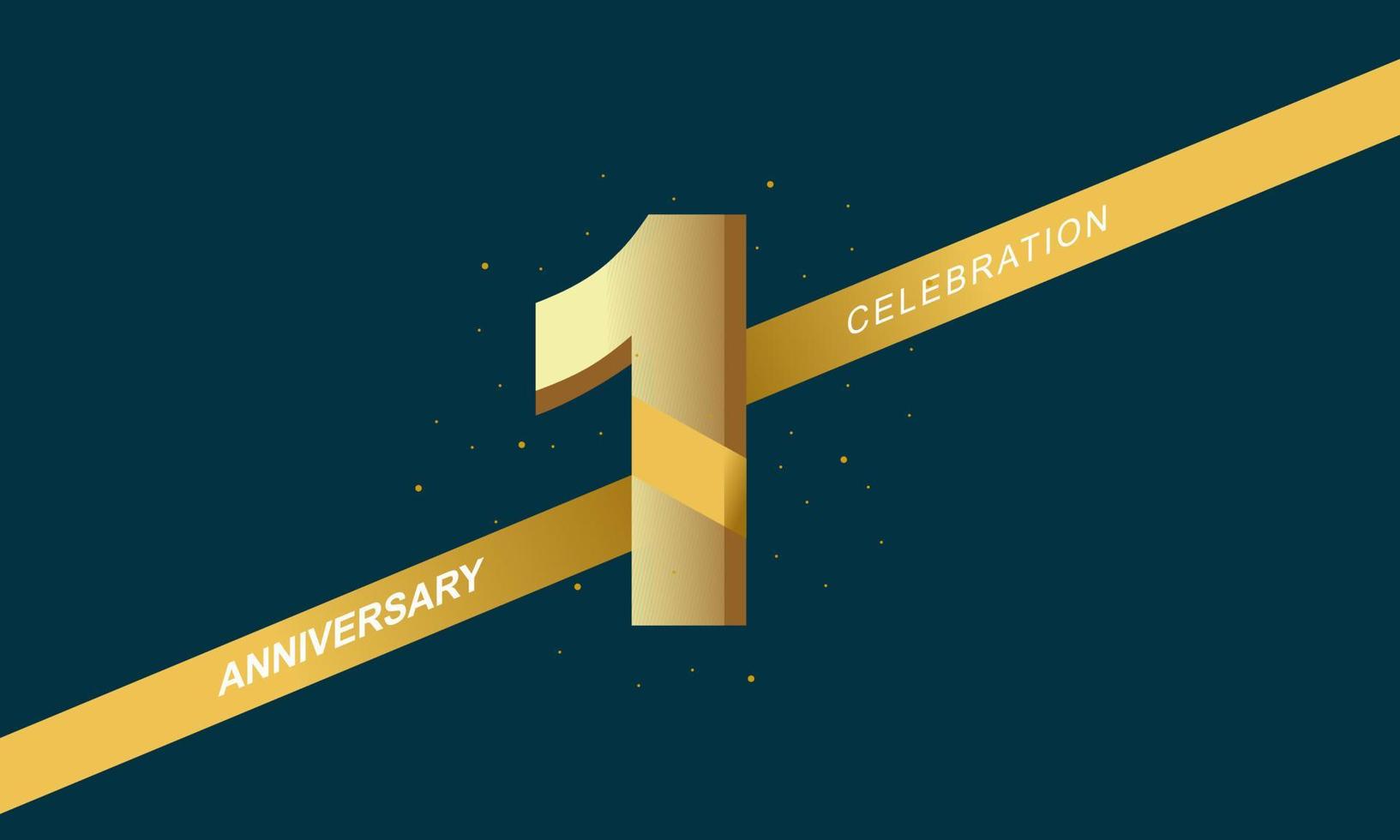 Anniversary fireworks and celebration background. Birthday or wedding party event decoration vector