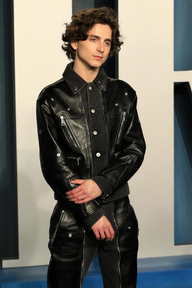 LOS ANGELES  MAR 27 - Timothee Chalamet at the Vanity Fair Oscar Party at Wallis Annenberg Center for the Performing Arts on March 27, 2022 in Beverly Hills, CA photo