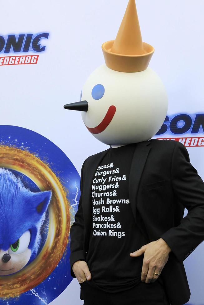 LOS ANGELES  JAN 25 - Jack, Jack in the Box, mascot at the Sonic The Hedgehog Family Day Event at the Paramount Theatre on January 25, 2020 in Los Angeles, CA photo