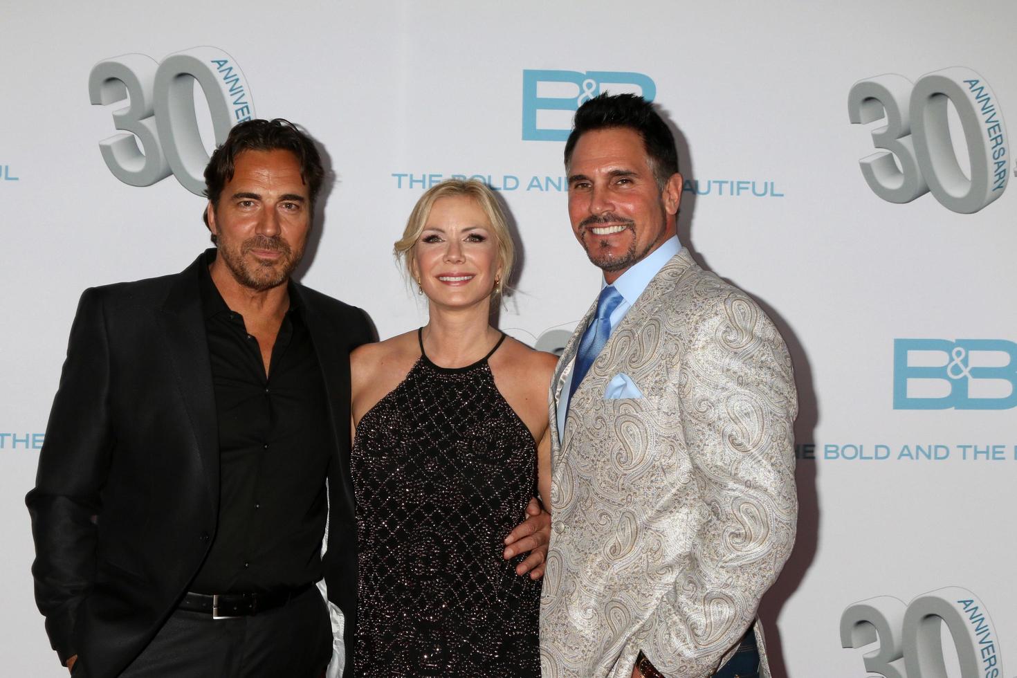 los angeles 18 de marzo - thorsten kaye, katherine kelly lang, don diamont en la fiesta del 30 aniversario de the bold and the beautiful en el centro de clifton el 18 de marzo de 2017 en los angeles, ca foto