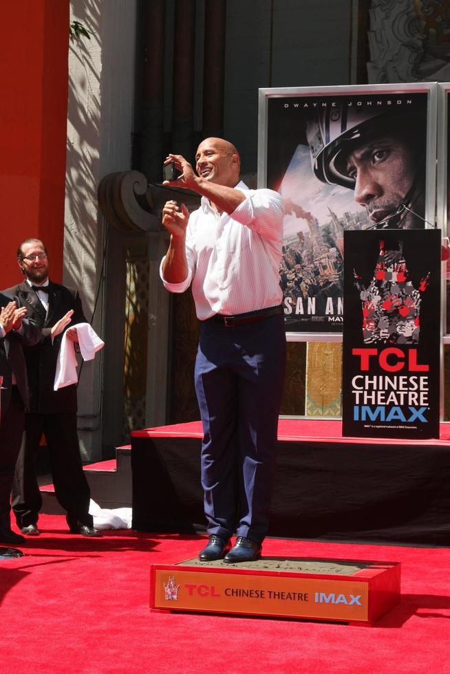 LOS ANGELES, MAY 19 - Dwayne Johnson, The Rock at the Dwayne Johnson Hand and Foot Print Ceremony at the TCL Chinese Theater on May 19, 2015 in Los Angeles, CA photo