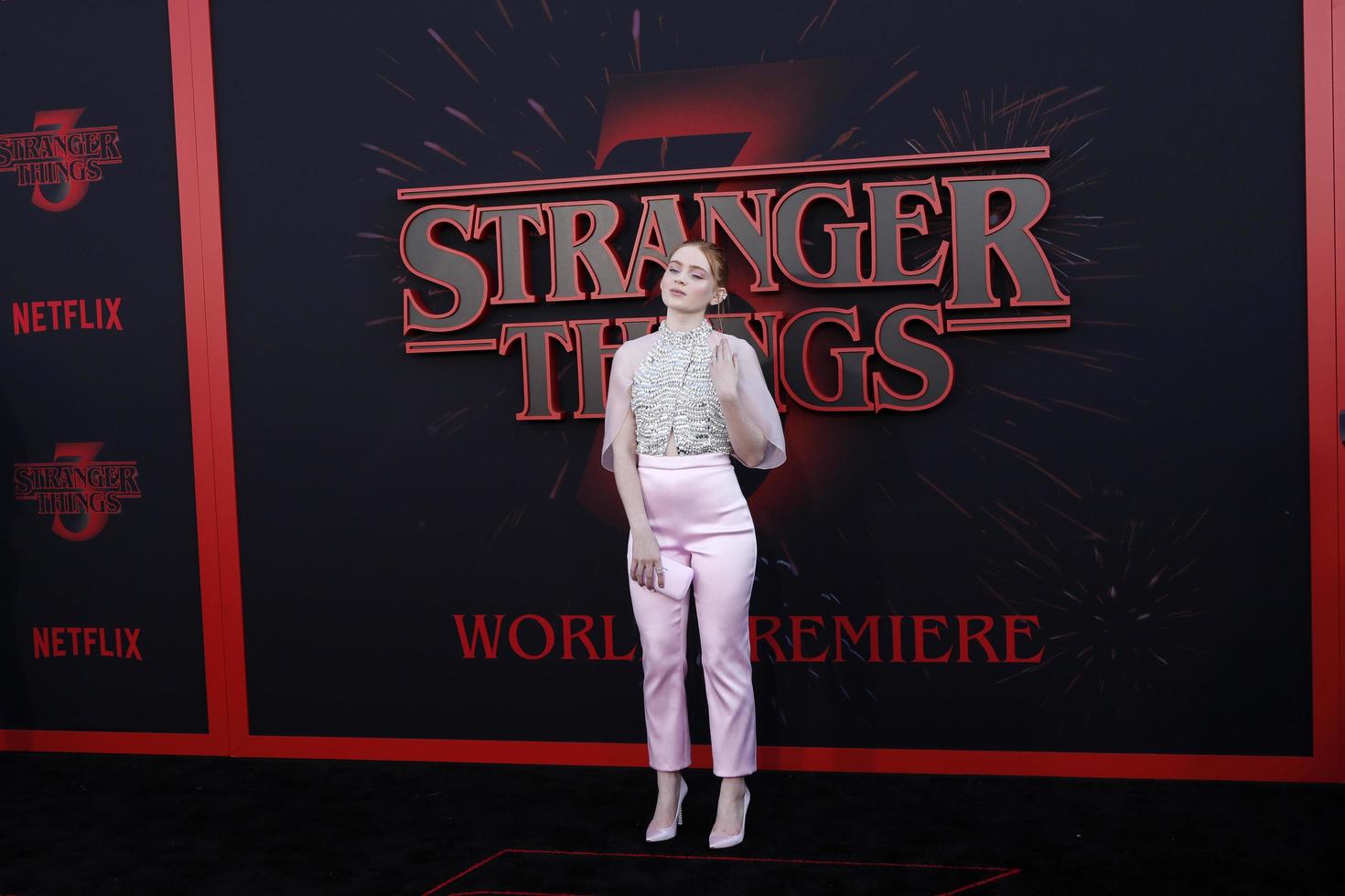 LOS ANGELES   JUN 28 - Sadie Sink at the Stranger Things Season 3 World Premiere at the Santa Monica High School on June 28, 2019 in Santa Monica, CA photo
