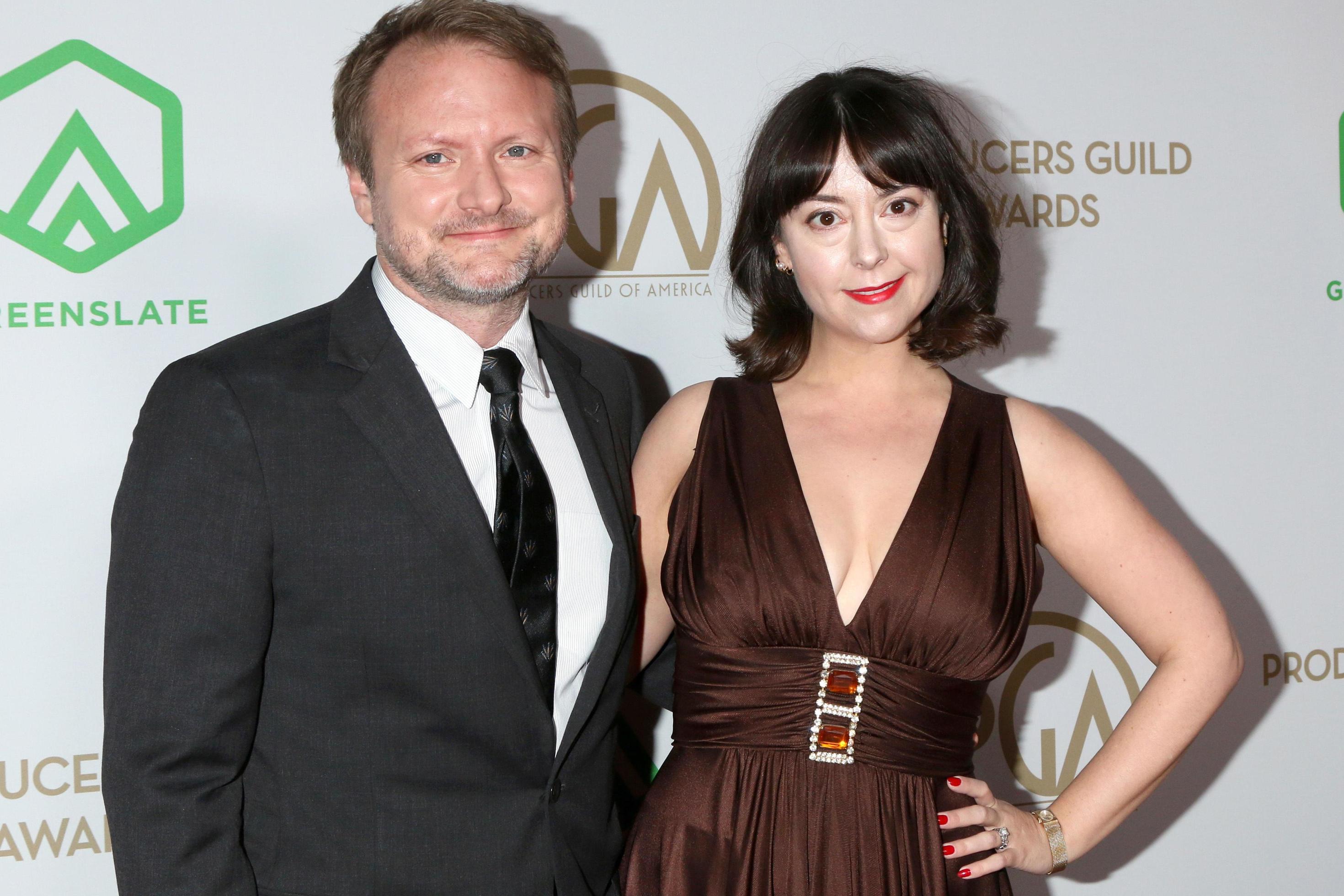 Karina longworth and rian johnson director hi-res stock