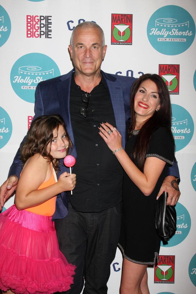LOS ANGELES, AUG 17 - Barbie Cassaventes, Nick Cassavetes, Gina Cassavetes at the HollyShorts Film Festival at the TCL Chinese 6 Theaters on August 17, 2013 in Los Angeles, CA photo