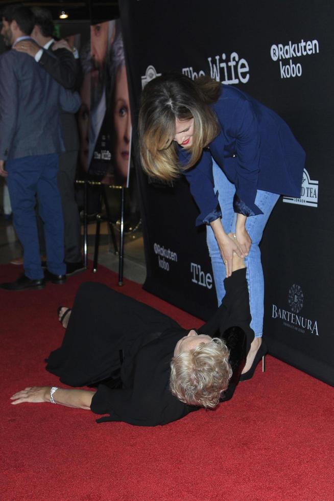 LOS ANGELES JUL 23 - Glenn Close, Rose Byrne at the The Wife Premiere on the Silver Screen Theater, Pacifc Design Center on July 23, 2018 in West Hollywood, CA photo