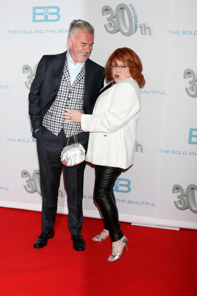 LOS ANGELES - MAR 18  Ian Buchanan, Patrika Darbo at the  The Bold and The Beautiful  30th Anniversary Party at Cliftons Downtown on March 18, 2017 in Los Angeles, CA photo