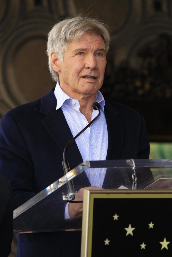 LOS ANGELES - MAR 8  Harrison Ford at the Mark Hamill Star Ceremony on the Hollywood Walk of Fame on March 8, 2018 in Los Angeles, CA photo