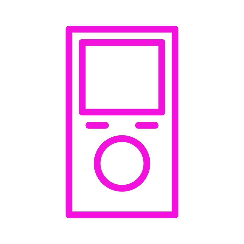 Mp3 player illustrated on a white background vector