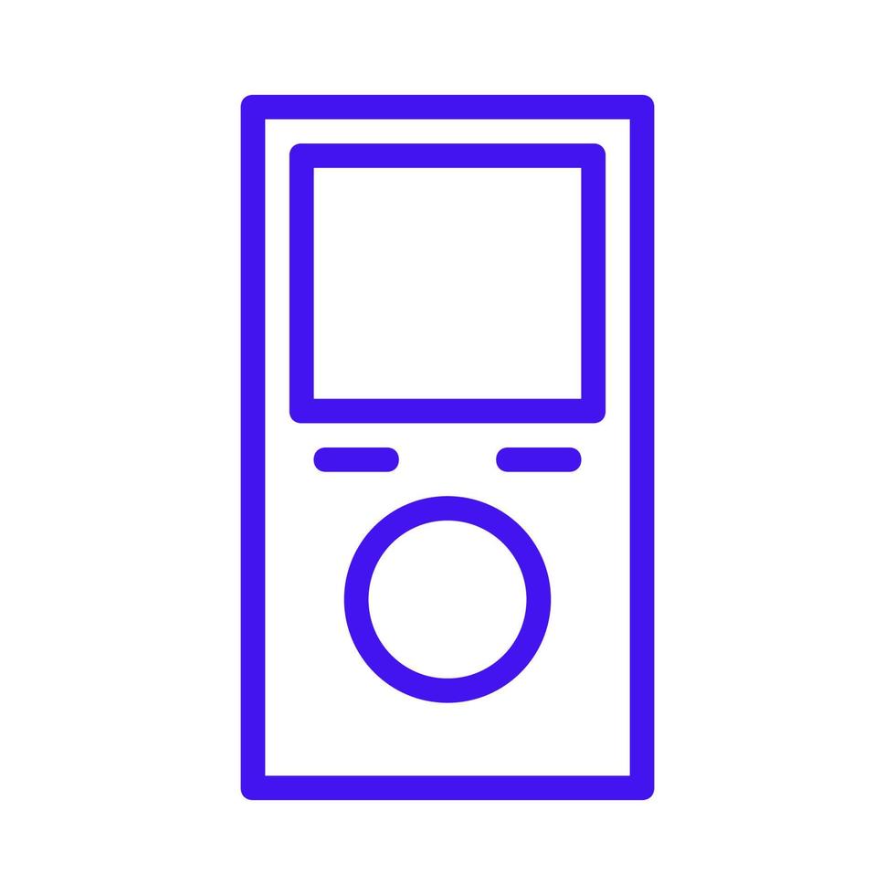 Mp3 player illustrated on a white background vector