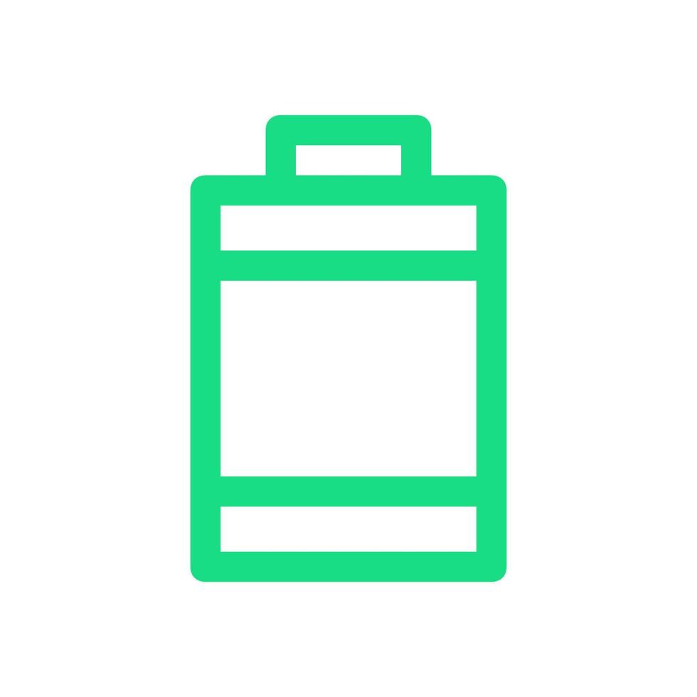 Battery illustrated on a white background vector