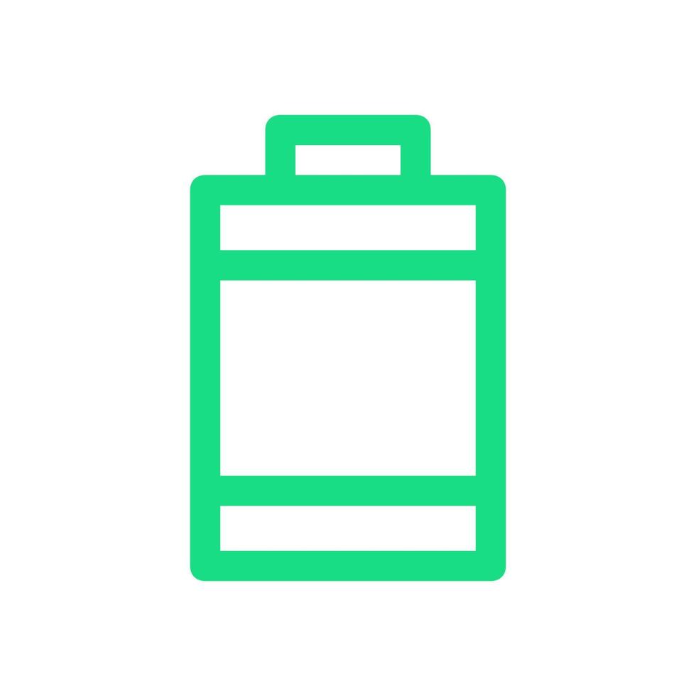 Battery illustrated on a white background vector