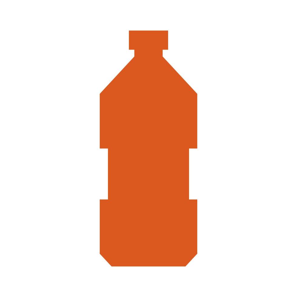 botella de agua ilustrada sobre un fondo blanco vector