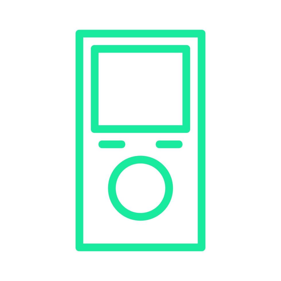 Mp3 player illustrated on a white background vector