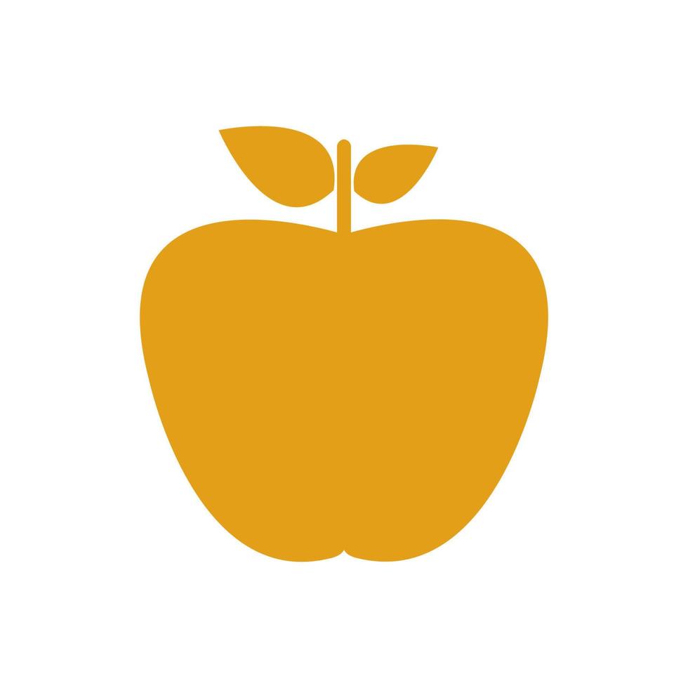 Apple illustrated on a white background vector