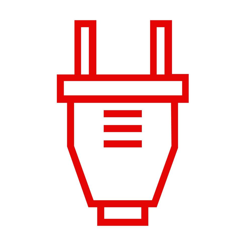 Plug illustrated on a white background vector