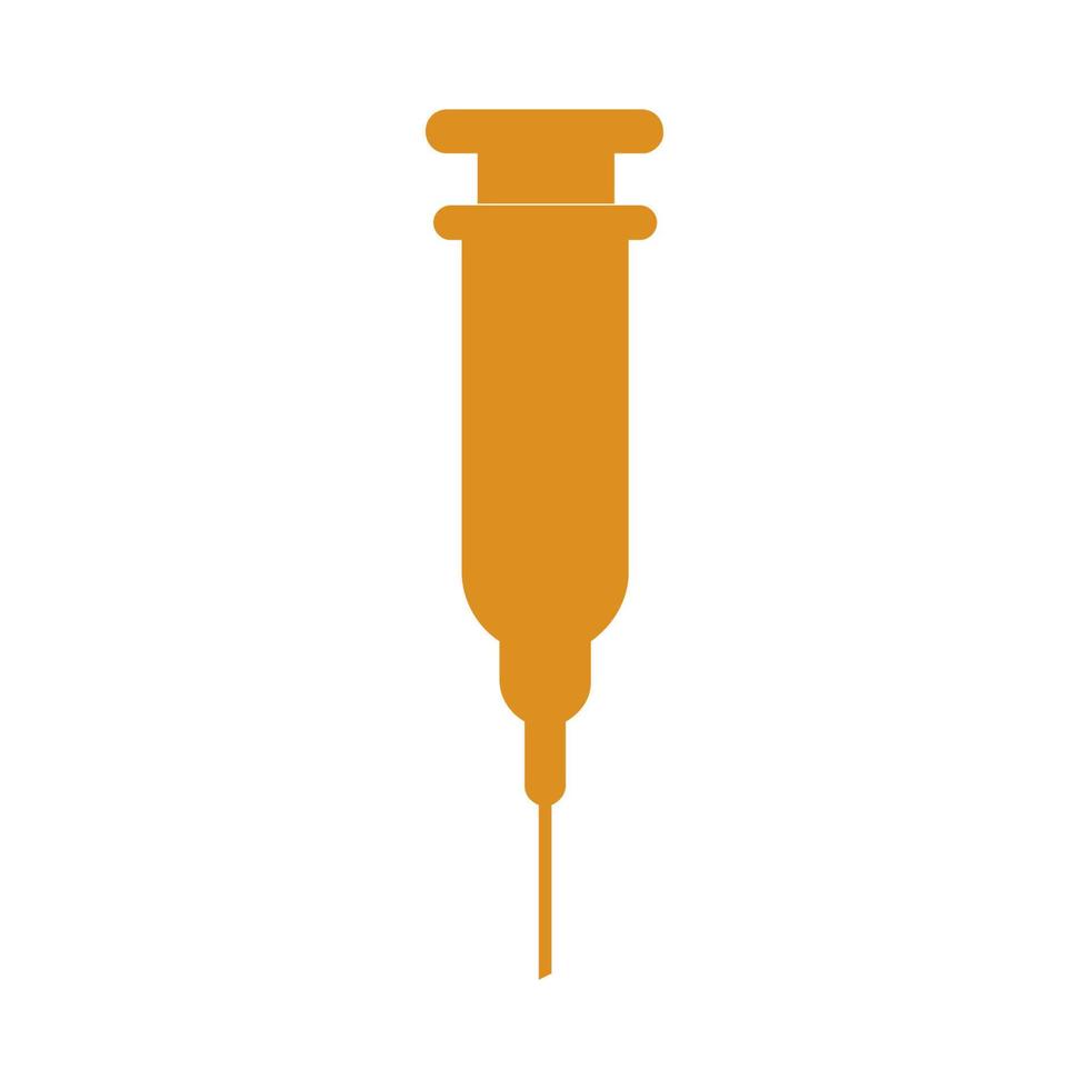 Syringe illustrated on a white background vector
