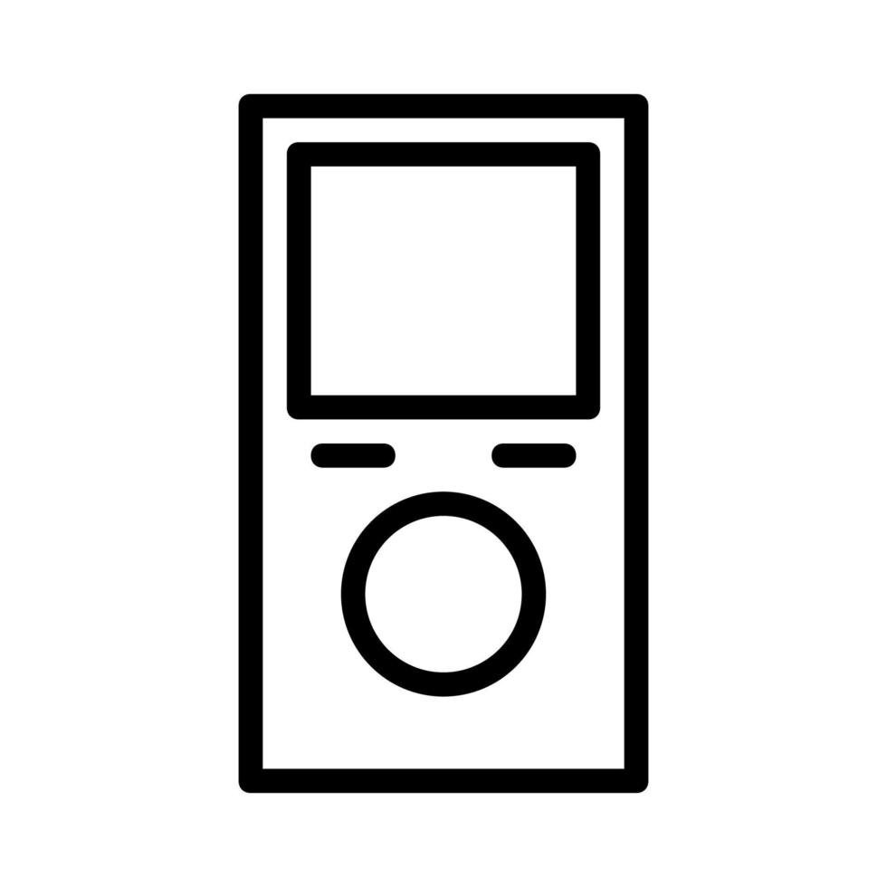 Mp3 player illustrated on a white background vector