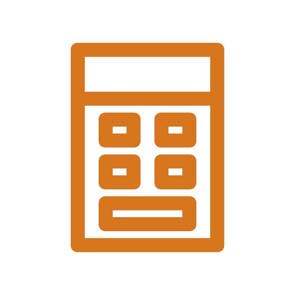 Calculator illustrated on a white background vector