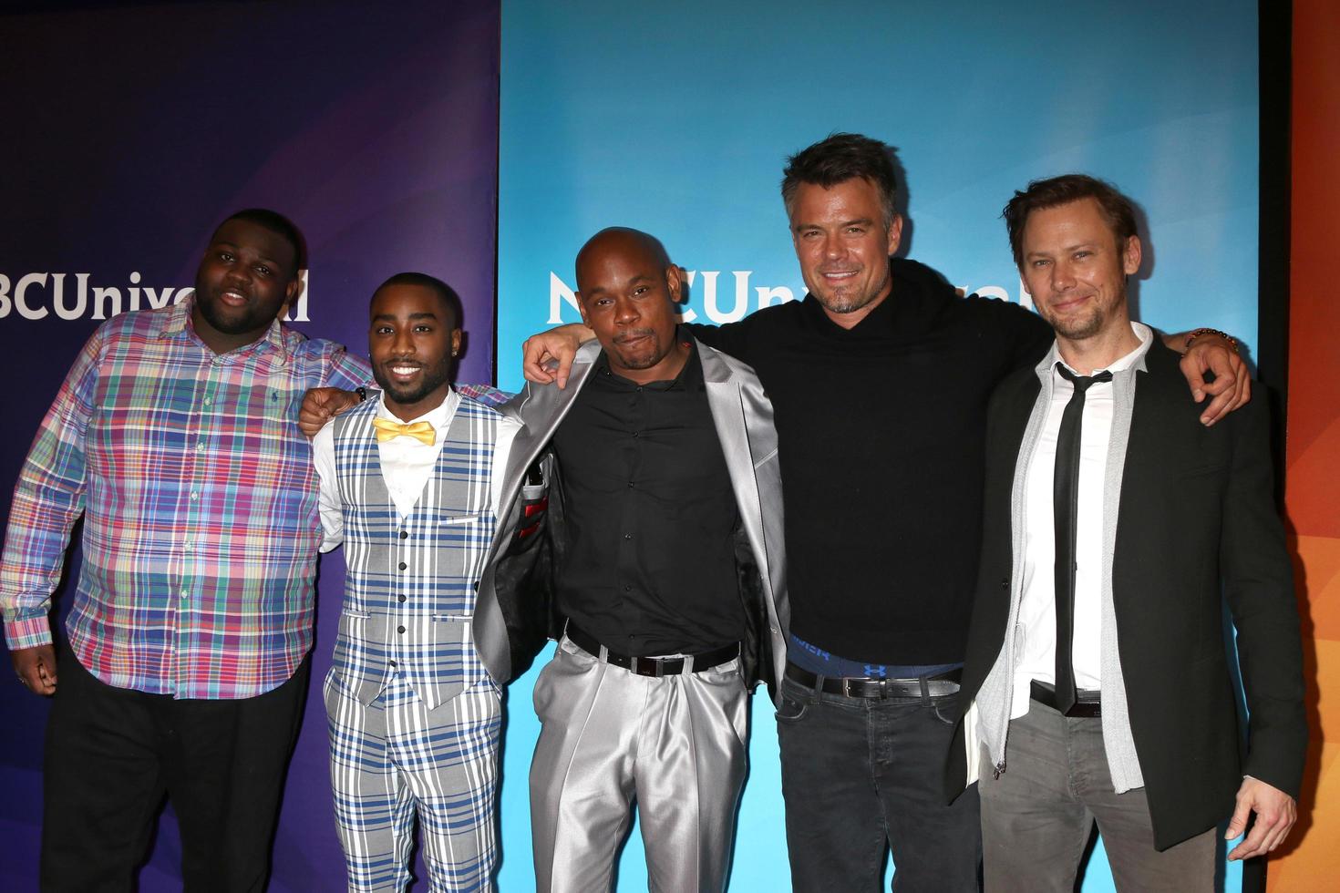 LOS ANGELES  JAN 9 - Wavvy Jonez, Marcc Rose, Bokeen Woodbine, Josh Duhamel, Jimmi Simpson at the NBC TCA Winter Press Tour at Langham Huntington Hotel on January 9, 2018 in Pasadena, CA photo