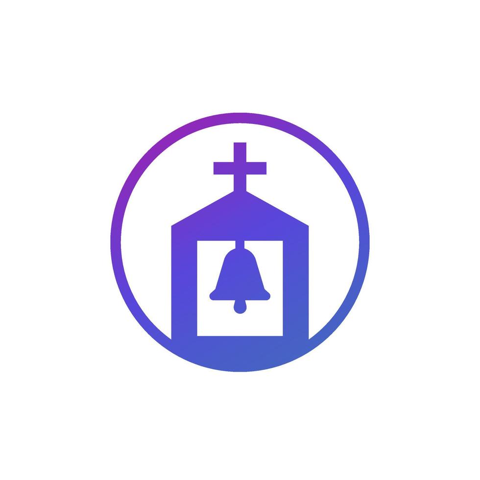 belfry or campanile icon on white vector